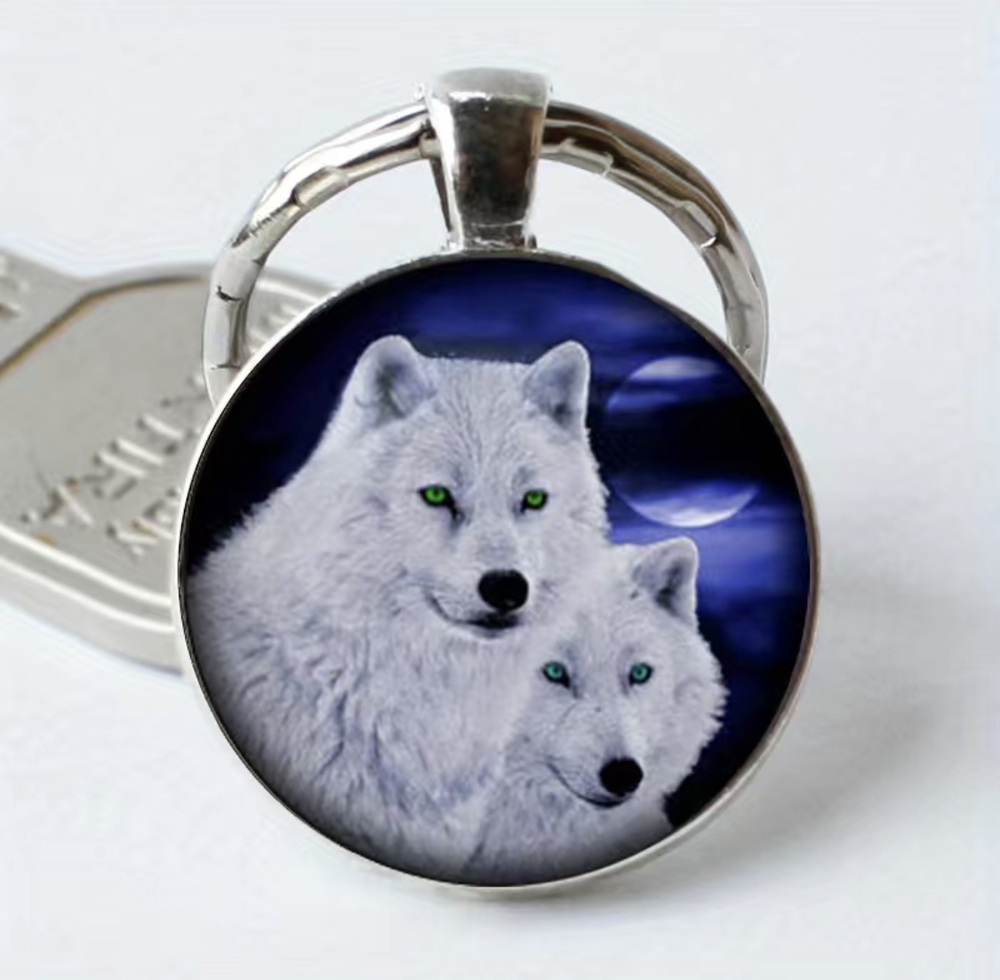 3/$25 Wolf Wolves Keychain NEW
